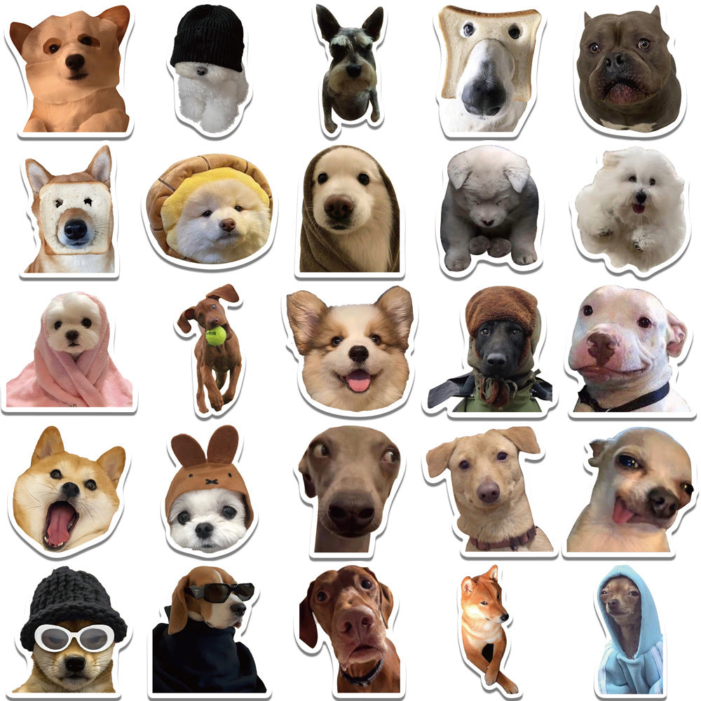 50pcs Funny Dog Stickers Waterproof Vinyl Stickers For Teen Girl
