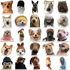 50pcs Funny Dog Stickers Waterproof Vinyl Stickers For Teen Girl