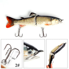 Large Bionic Fishing Lure 18.7in Artificial Wobbler with Treble Hook
