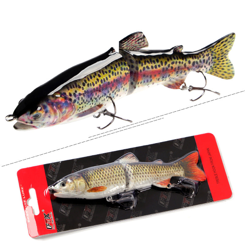 Large Bionic Fishing Lure 18.7in Artificial Wobbler with Treble Hook