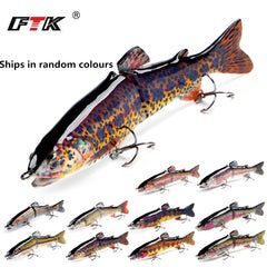 Large Bionic Fishing Lure 18.7in Artificial Wobbler with Treble Hook