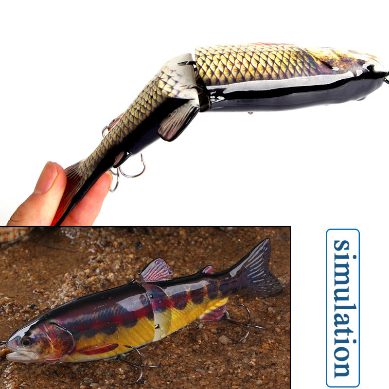Large Bionic Fishing Lure 18.7in Artificial Wobbler with Treble Hook