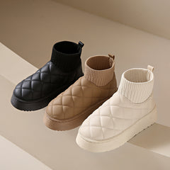Thermal Slip On Snow Boots Waterproof Plush Winter Boots