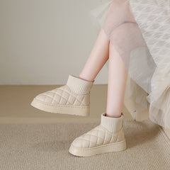 Thermal Slip On Snow Boots Waterproof Plush Winter Boots