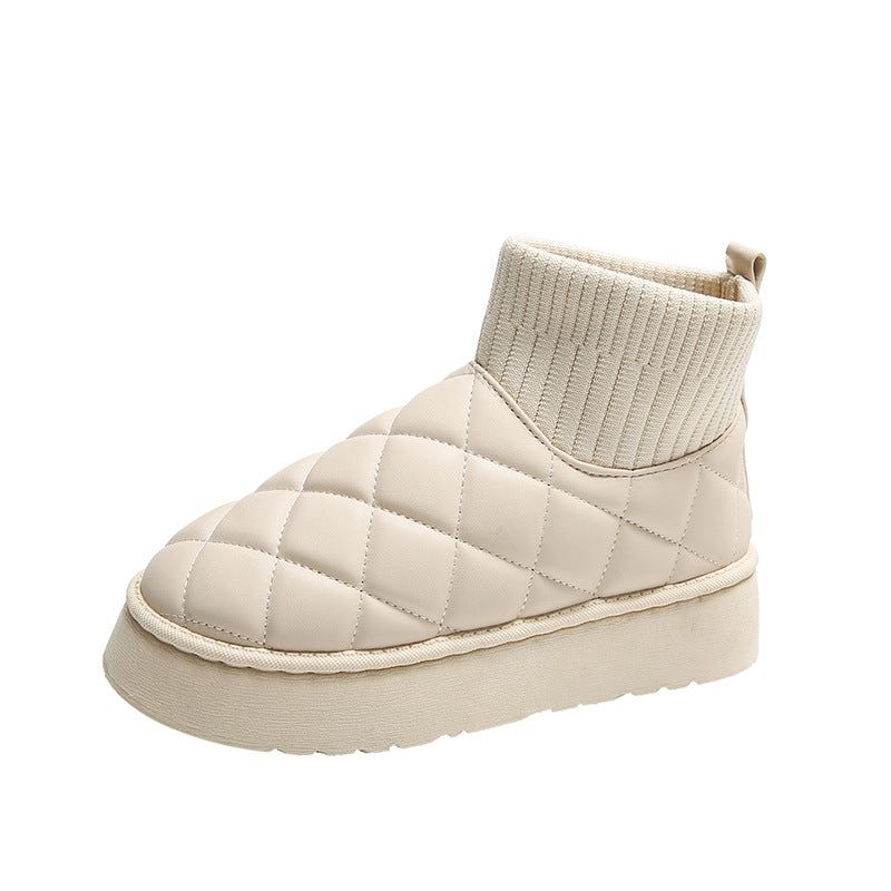 Thermal Slip On Snow Boots Waterproof Plush Winter Boots