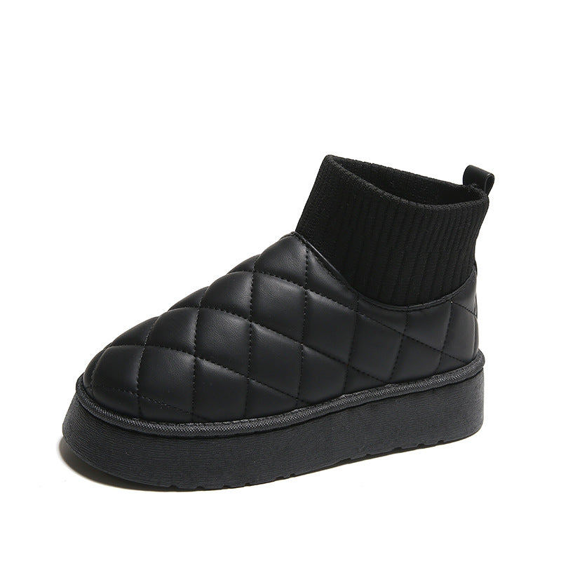 Thermal Slip On Snow Boots Waterproof Plush Winter Boots