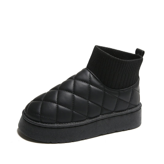 Thermal Slip On Snow Boots Waterproof Plush Winter Boots