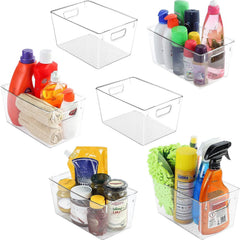 2pcs Refrigerator Organizer Bin Clear Kitchen Pantry Container Bins