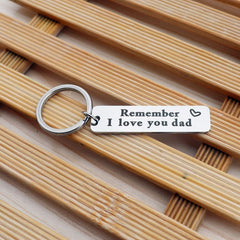 I Love You Dad Keychain Birthday Christmas Gift For Papa Father Men