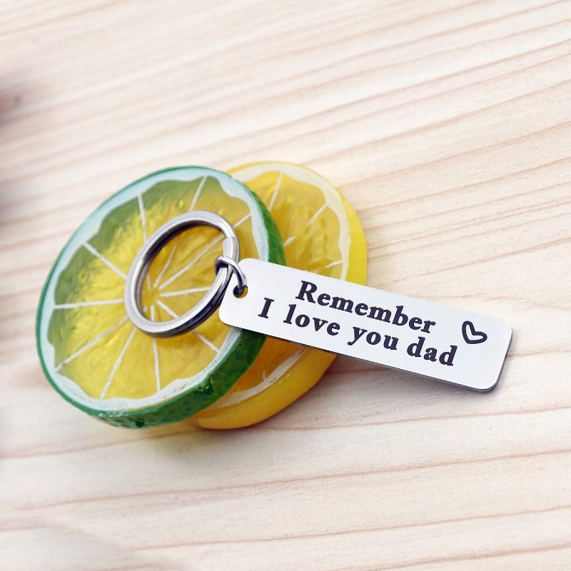 I Love You Dad Keychain Birthday Christmas Gift For Papa Father Men