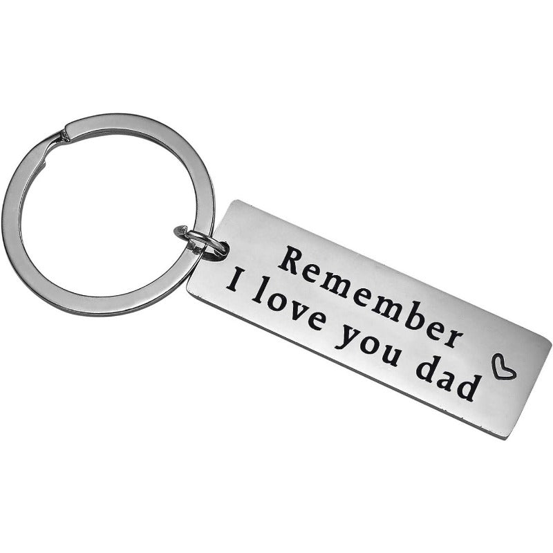 I Love You Dad Keychain Birthday Christmas Gift For Papa Father Men