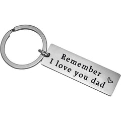 I Love You Dad Keychain Birthday Christmas Gift For Papa Father Men