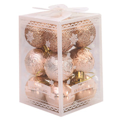 12pcs Christmas Ball Ornaments Set for Holiday Wreath & Party Decor