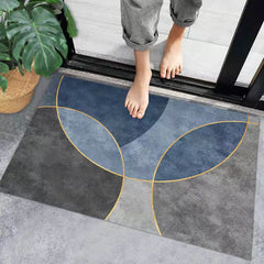 Printed Floor Mat Soft Comfortable Bath Rug Non-slip Mat Absorbent Carpet