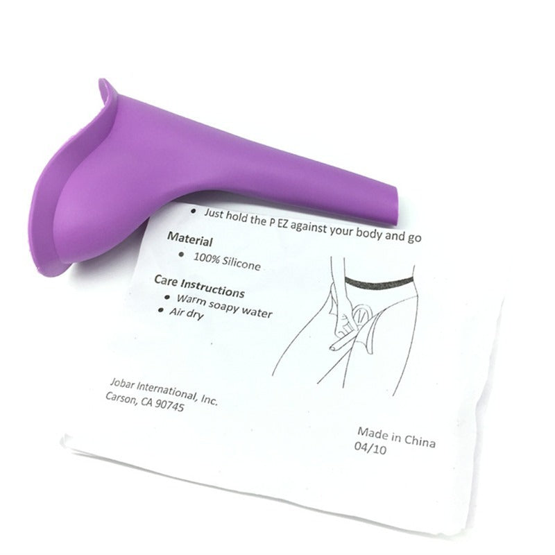 Portable Silicone Urinal For Women - Female Funnel Urination Device