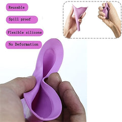 Portable Silicone Urinal For Women - Female Funnel Urination Device