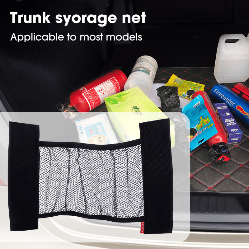 Elastic Mesh Straps for Car Trunk Organization