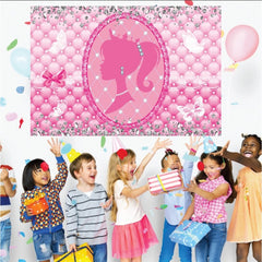 Princess Birthday Background Cloth Party Decoration Flag