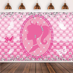 Princess Birthday Background Cloth Party Decoration Flag