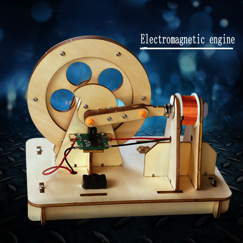 Mini Electromagnetic Engine Model DIY Science Experiment Technology Toy