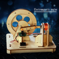 Mini Electromagnetic Engine Model DIY Science Experiment Technology Toy