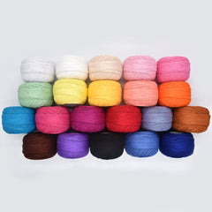 Cotton Lace Yarn for Knitting and Crocheting Scarf Pendants 50g 460m Roll