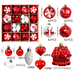Red Jumbo Christmas Hanging Balls Ornaments Outdoor