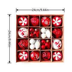 Red Jumbo Christmas Hanging Balls Ornaments Outdoor