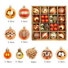 Red Jumbo Christmas Hanging Balls Ornaments Outdoor