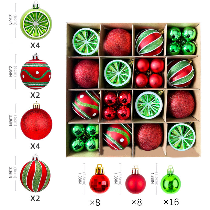 Red Jumbo Christmas Hanging Balls Ornaments Outdoor