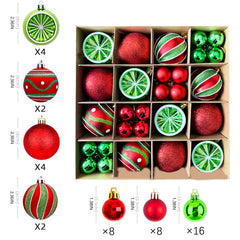 Red Jumbo Christmas Hanging Balls Ornaments Outdoor