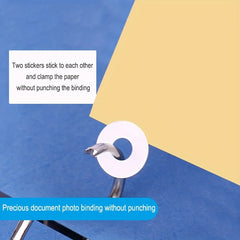 250pcs Book Hole Repair Sticker Adhesive Boxed Loose Leaf Hole Reinforcement