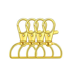 10Pcs Metal Swivel Lobster Clasp Keychain Hooks DIY Jewelry Making