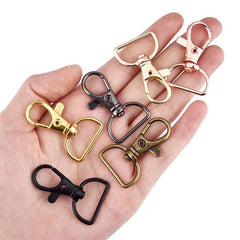 10Pcs Metal Swivel Lobster Clasp Keychain Hooks DIY Jewelry Making