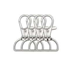 10Pcs Metal Swivel Lobster Clasp Keychain Hooks DIY Jewelry Making