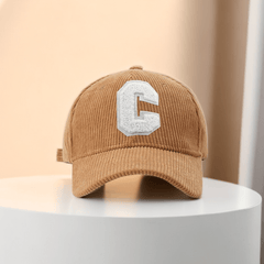 Striped Embroidered Letter Baseball Cap for Men