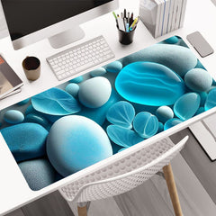 Green Marble Large Gaming Mousepad Computer Desk Mat