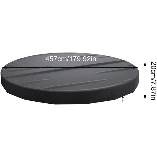4.57M Round Pool Cover for Above Ground Pools Drawstring Hot Tub Cover