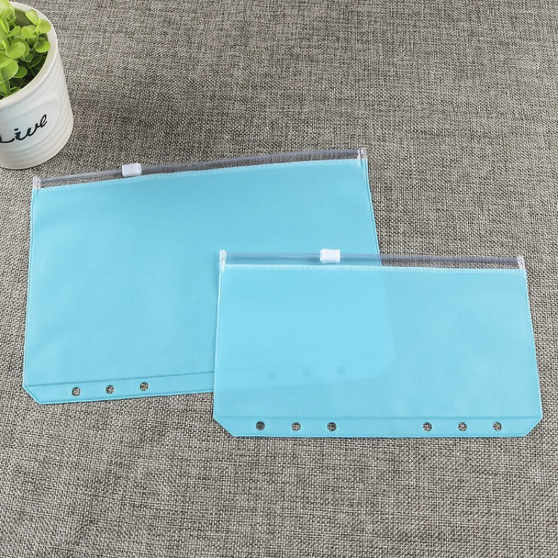 Colorful PVC Zipper Bag for A5 A6 Notebook, Traveler's Storage Bag