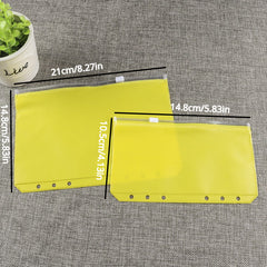 Colorful PVC Zipper Bag for A5 A6 Notebook, Traveler's Storage Bag