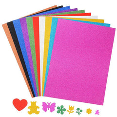 10pcs Glitter Sponge Foam Paper DIY Wedding Party Supplies