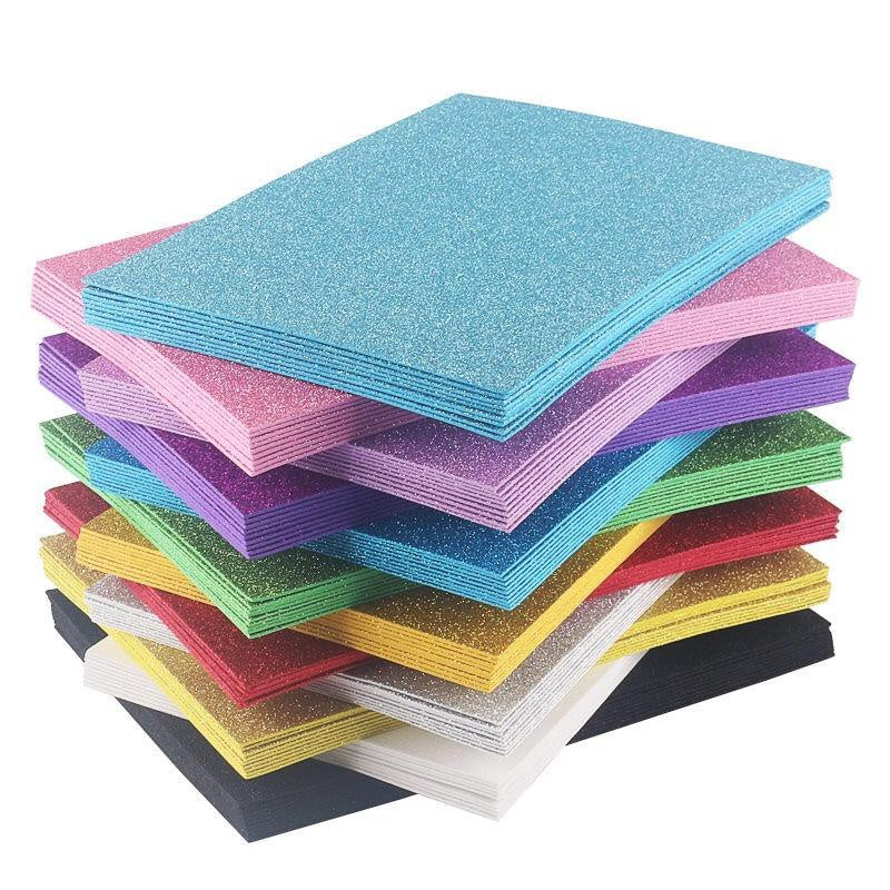 10pcs Glitter Sponge Foam Paper DIY Wedding Party Supplies