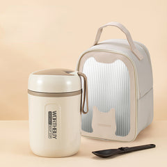 800ml Insulated Cup w/ Spoon & Storage Bag - Outdoor Travel Camping