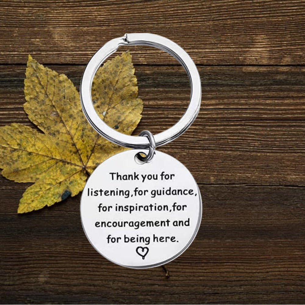 Stainless Steel Inspirational Keychain Pendant Christmas Gift