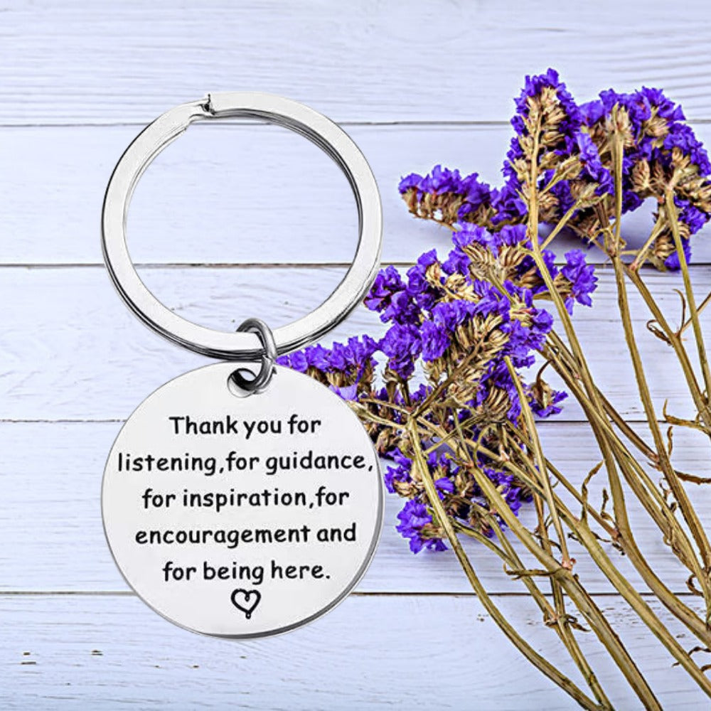 Stainless Steel Inspirational Keychain Pendant Christmas Gift