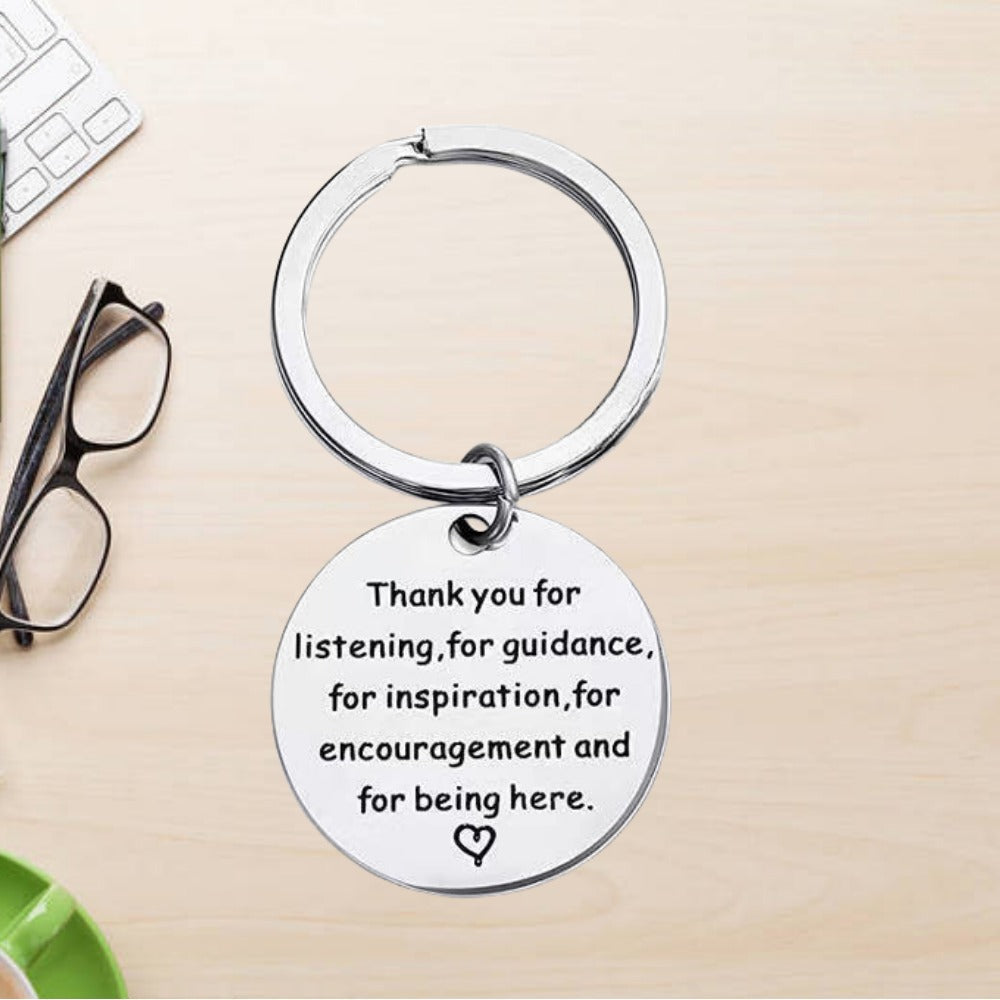 Stainless Steel Inspirational Keychain Pendant Christmas Gift