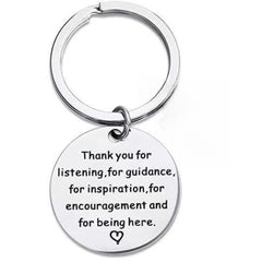Stainless Steel Inspirational Keychain Pendant Christmas Gift