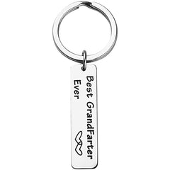 Stainless Steel Engraved Keyring Father's Gift