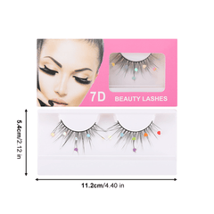 Sequin False Eyelashes Peach Blossom Glitter Synthetic Fibers Lashes