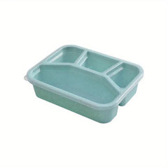 Wheat Straw Lunch Box 4 Compartments Microwave Safe